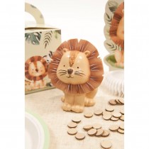 FIGURINE RÉSINE LION ASSIS 10X7.8X6CM