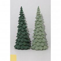 FIGURINE SAPIN RÉSINE 14X14X34CM VERT
