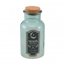 FLACON VERRE POTION EAU DE LUNE 6.5X13.5CM VERT