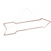 FLÈCHE DIRECTION BORD MÉTALLISÉ 41X10CM ROSE GOLD