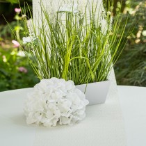 FLEUR HORTENSIA ARTIFICIEL 20X11CM BLANC