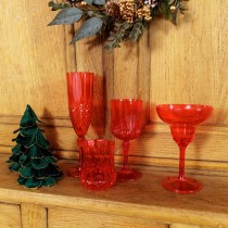 FLÛTE RÉUTILISABLE VINTAGE 22CL ROUGE