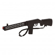 FUSIL D\'ASSAUT MITRAILLETTE PLASTIQUE 69CM NOIR