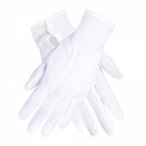 GANTS BLANCS POIGNETS XL ADULTE