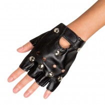 GANTS NOIRS DE BIKER ADULTE
