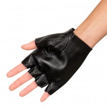 GANTS NOIRS DE BIKER ADULTE