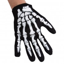 GANTS NOIRS SQUELETTE ENFANT