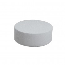 GÂTEAU ROND POLYSTYRÈNE 20CM BLANC