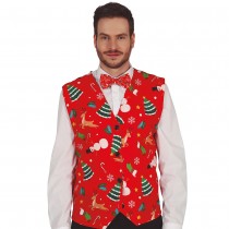 GILET DE NOËL ROUGE ADULTE