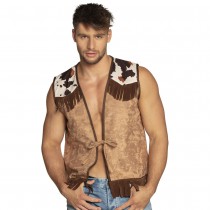 GILET WESTERN COWBOY CAMEL