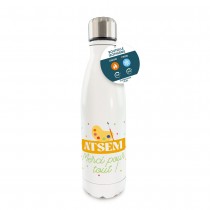 GOURDE ISOTHERME INOX ATSEM MERCI POUR TOUT 50CL