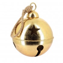 GRELOT MÉTAL CORDELETTE 30CM DORÉ