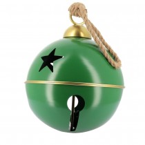 GRELOT MÉTAL CORDELETTE 30CM VERT