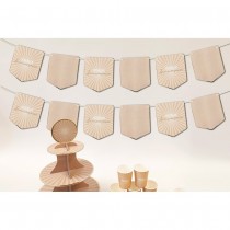 GUIRLANDE 12 FANIONS ANNIVERSAIRE ÉCLAT 3.5M