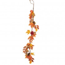 GUIRLANDE ARTIFICIELLE DOUCEUR AUTOMNE 120CM OCRE