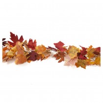 GUIRLANDE ARTIFICIELLE FEUILLES AUTOMNE 1.70M ORANGE