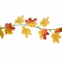 GUIRLANDE ARTIFICIELLE FEUILLES ÉRABLE 1.70M ORANGE