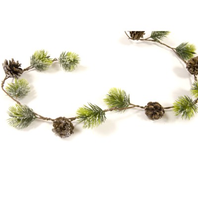 GUIRLANDE ARTIFICIELLE POMME DE PIN SAPIN 1M VERT