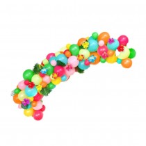 GUIRLANDE BALLONS HIBISCUS HAWAÏ 5M MULTICOLORE