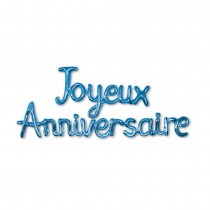 GUIRLANDE BALLONS LETTRES ANNIVERSAIRE 4.5M BLEU