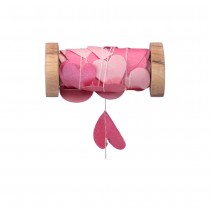 GUIRLANDE C?\'UR PAPIER 5M ROSE