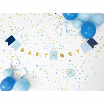 GUIRLANDE FANIONS CARTON BABY BOY 1.6M BLEU