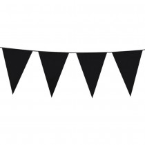 GUIRLANDE FANIONS GÉANTS PLASTIQUE 10M NOIR