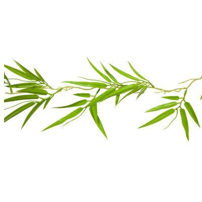 GUIRLANDE FEUILLES BAMBOU ARTIFICIELLES 1.2M VERT