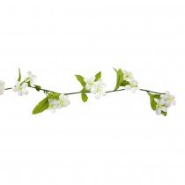 GUIRLANDE FLEURS ARTIFICIELLES JASMIN 2.4M BLANC