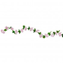 GUIRLANDE FLEURS CERISIER ARTIFICIEL 220CM BLANC ROSE