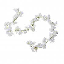 GUIRLANDE FLEURS CERISIER ARTIFICIELLES 1.8M BLANC