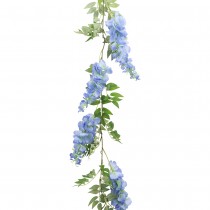 GUIRLANDE GLYCINE ARTIFICIELLE 180CM BLEU