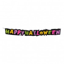 GUIRLANDE HAPPY HALLOWEEN MULTICOLORE 11X100CM