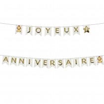 GUIRLANDE JOYEUX ANNIVERSAIRE LION 4.5 M