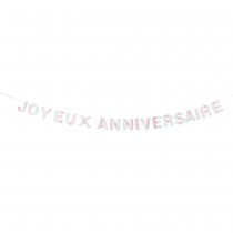 GUIRLANDE JOYEUX ANNIVERSAIRE PASTEL PARTY 4M