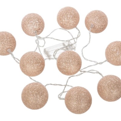 GUIRLANDE LED 10 BOULES BRILLANTES 6CM