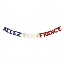 GUIRLANDE LETTRES COCORICO ALLEZ LA FRANCE 2.5M