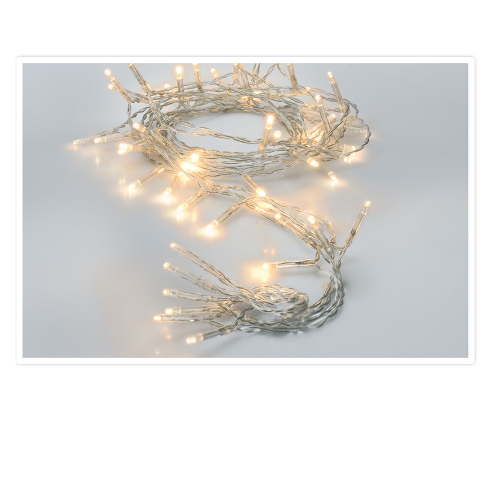 GUIRLANDE LUMINEUSE 80 LEDS 8M BLANC CHAUD