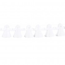 GUIRLANDE PAPIER FANTÔME BLANC 4M