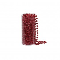 GUIRLANDE PERLES 8MM 8M ROUGE