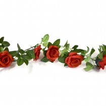 GUIRLANDE ROSES ARTIFICIELLES 1.50 M ROUGE