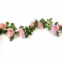 GUIRLANDE ROSES ARTIFICIELLES 1.50M ROSE