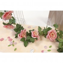 GUIRLANDE ROSES ARTIFICIELLES 1.50M ROSE