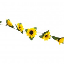 GUIRLANDE TOURNESOL ARTIFICIEL 2.3M JAUNE