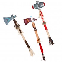 HÂCHE GUERRE TOMAHAWK TRIBU INDIEN AMÉRIQUE 45CM