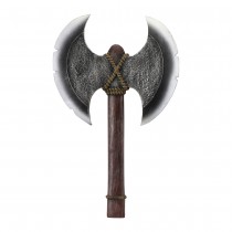 HACHE JOUET LATEX DOUBLE LAME VIKING 27X3.5X43CM