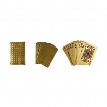 JEU 54 CARTES PREMIUM CASINO 5.9X9X2CM OR NOIR