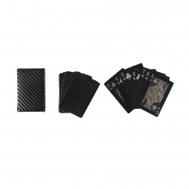 JEU 54 CARTES PREMIUM CASINO 5.9X9X2CM OR NOIR