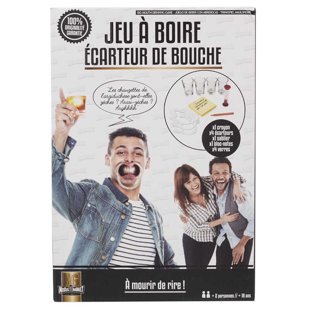 JEU À BOIRE ÉCARTEUR DE BOUCHE TOUT EST PERMIS