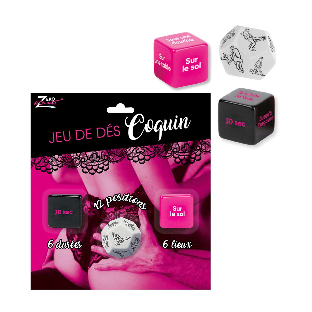 JEU DE 3 DÉS COQUINS